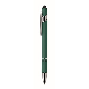 Recycled aluminium stylus pen, green