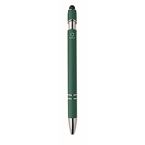Recycled aluminium stylus pen, green