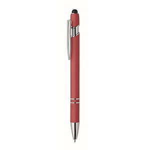 Recycled aluminium stylus pen, red