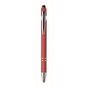 Recycled aluminium stylus pen, red