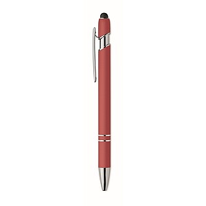 Recycled aluminium stylus pen, red