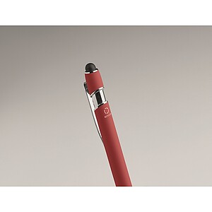 Recycled aluminium stylus pen, red