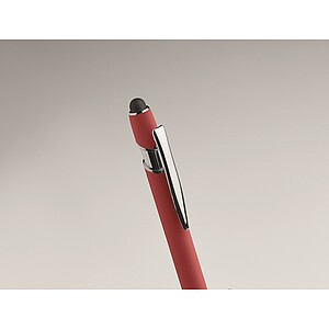 Recycled aluminium stylus pen, red