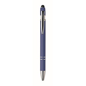 Recycled aluminium stylus pen, royal blue