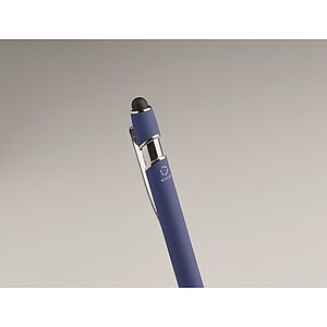 Recycled aluminium stylus pen, royal blue