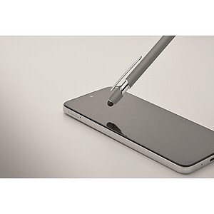 Recycled aluminium stylus pen, stone grey