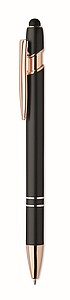 Recycled aluminium stylus push ball pen