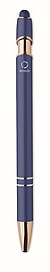 Recycled aluminium stylus push ball pen