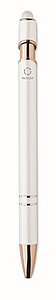 Recycled aluminium stylus push ball pen