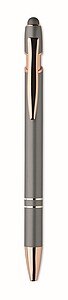Recycled aluminium stylus push ball pen