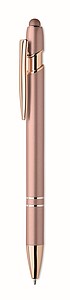 Recycled aluminium stylus push ball pen