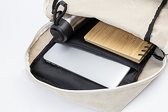 recycled canvas backpack