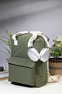 recycled canvas backpack