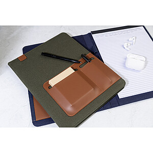 recycled canvas document folder