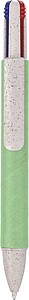Recycled carton four-color ballpen Deborah, green