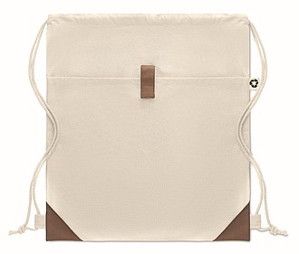 Recycled cotton drawstring bag