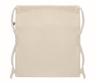 Recycled cotton drawstring bag