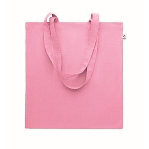 Recycled cotton shopping bag, baby pink