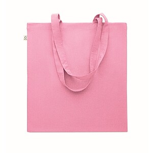 Recycled cotton shopping bag, baby pink