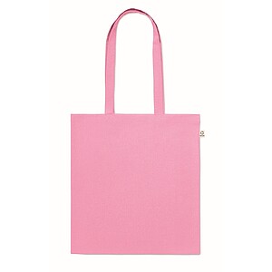 Recycled cotton shopping bag, baby pink