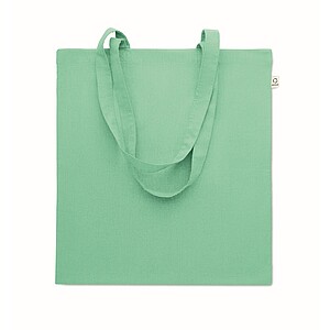 Recycled cotton shopping bag, mint green