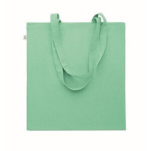 Recycled cotton shopping bag, mint green