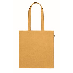 Recycled cotton shopping bag, ochre