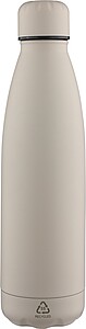 Recycled double-walled drinking bottle 500 ml Sunny, beige
