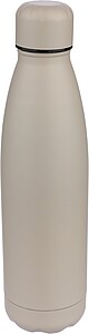 Recycled double-walled drinking bottle 500 ml Sunny, beige