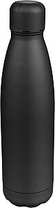 Recycled double-walled drinking bottle 500 ml Sunny, black
