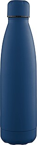 Recycled double-walled drinking bottle 500 ml Sunny, blue