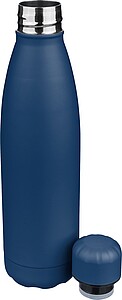Recycled double-walled drinking bottle 500 ml Sunny, blue