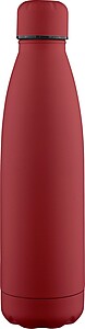 Recycled double-walled drinking bottle 500 ml Sunny, burgundy