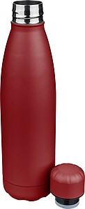 Recycled double-walled drinking bottle 500 ml Sunny, burgundy
