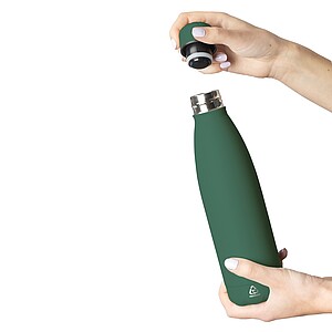 Recycled double-walled drinking bottle 500 ml Sunny, green