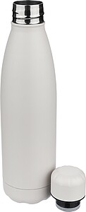 Recycled double-walled drinking bottle 500 ml Sunny, white