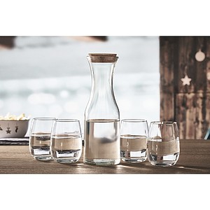 Recycled glass carafe