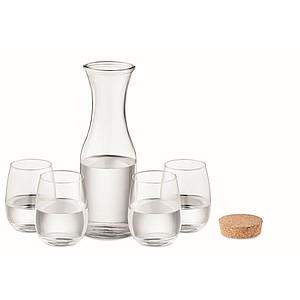 Recycled glass drink set