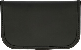 Recycled key and card pouch Ripple, black