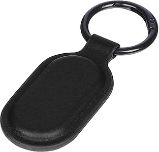 Recycled keychain tracking tag Halo, black