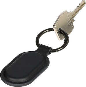 Recycled keychain tracking tag Halo, black