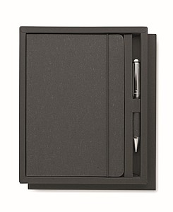 Recycled leather notebook set