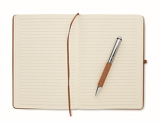 Recycled leather notebook set