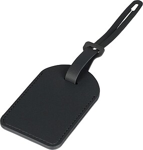 Recycled luggage tracking tag Isen, black
