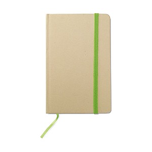 Recycled material notebook, lime