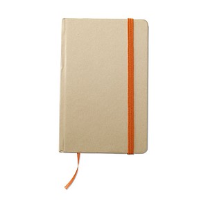Recycled material notebook, orange