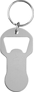 Recycled multifunction aluminum keychain, grey