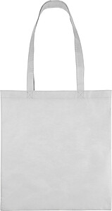 Recycled nonwoven (80 gsm) shopping bag Vian, white