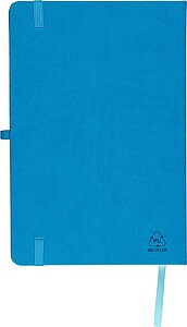 Recycled notebook A5 Bloom, light blue