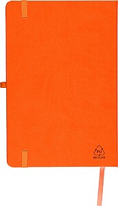 Recycled notebook A5 Bloom, orange